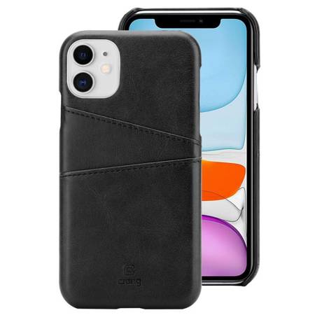 Crong Neat Cover - PU Leather Case for iPhone 11 (black)