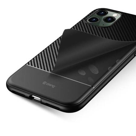 Crong Prestige Carbon Cover - Protective Case for iPhone 11 Pro (Black)