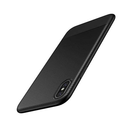 Crong Prestige Carbon Cover - Protective Case for iPhone Xs Max (black)