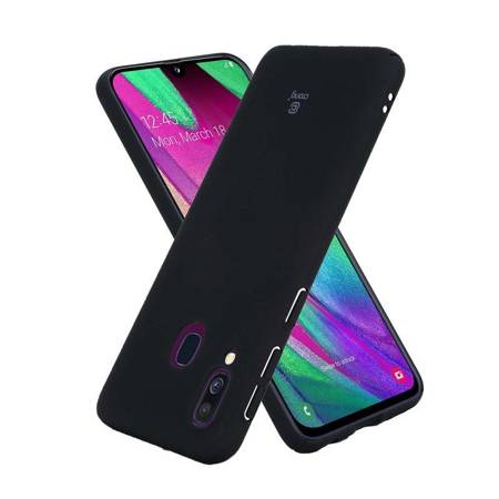 Crong Smooth Skin - Protective Case for Samsung Galaxy A40 (black)