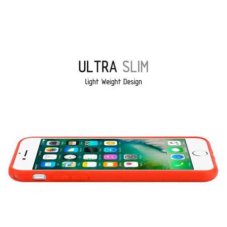 Crong Soft Skin Cover - Protective Case for iPhone SE 2020 / 8 / 7 (red)