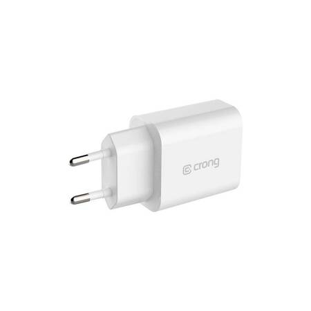 Crong USB-C Travel Charger – Wall charger USB-C Power Delivery 20W (white)