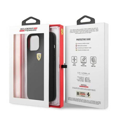 Ferrari On Track Silicone - Case for iPhone 12 Pro Max (Black)