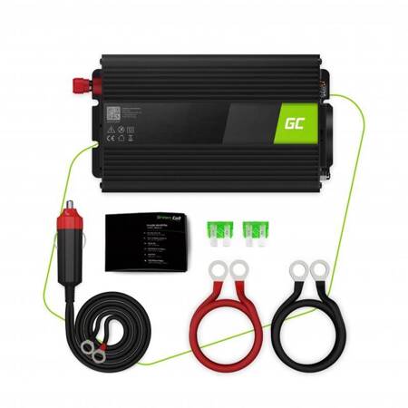 Green Cell - Voltage converter Inverter 24V to 230V 500W / 1000W Pure sine wave
