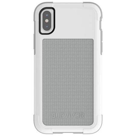 Griffin Survivor Fit - Multi-layer, drop-proof case for iPhone X (White/Gray)