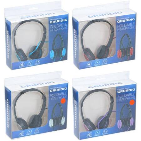 Grundig - Foldable over-ear headphones (blue)