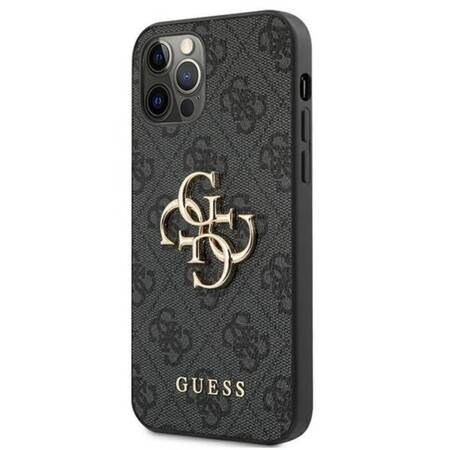 Guess 4G Big Metal Logo - Case for iPhone 12 Pro Max (Grey)