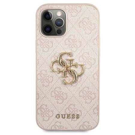 Guess 4G Big Metal Logo - Case for iPhone 12 Pro Max (Pink)