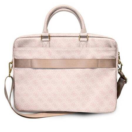 Guess 4G Big Metal Logo Computer Bag - Bag for notebook 15 / 16 (Pink)