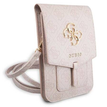 Guess 4G Big Metal Logo Phone Bag - Bag with a smartphone compartment (pink)