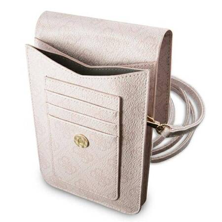 Guess 4G Big Metal Logo Phone Bag - Bag with a smartphone compartment (pink)