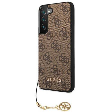 Guess 4G Charms Collection - Case for Samsung Galaxy S22+ (Brown)