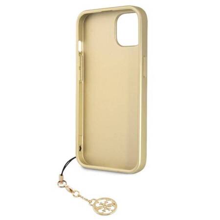 Guess 4G Charms Collection - Case for iPhone 13 (Brown)