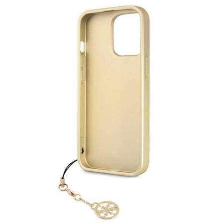 Guess 4G Charms Collection - Case for iPhone 13 Pro (Brown)