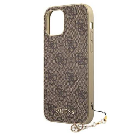 Guess 4G Charms Collection - iPhone 12 / iPhone 12 Pro Case (Brown)