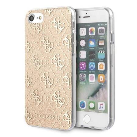 Guess 4G Glitter - Case iPhone SE 2020 / 8 / 7 (Gold)