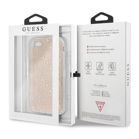 Guess 4G Glitter - Case iPhone SE 2020 / 8 / 7 (Gold)