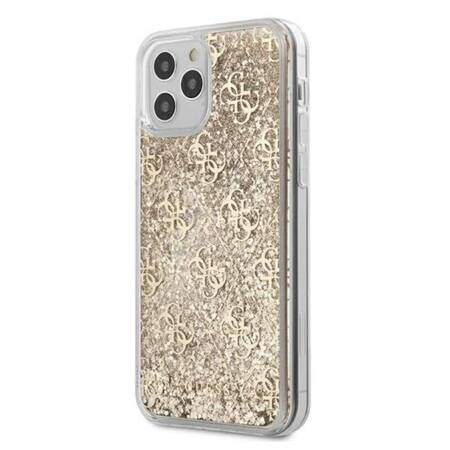 Guess 4G Liquid Glitter - Etui iPhone 12 Pro Max (Gold)