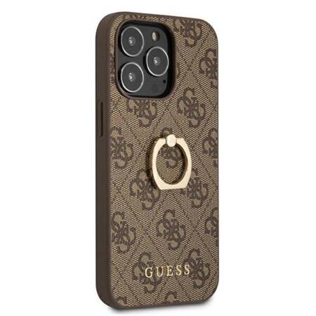 Guess 4G Ring Case - Case for iPhone 13 Pro (Brown)