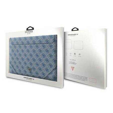 Guess 4G Uptown Triangle Logo Sleeve - Notebook Case 16 (Blue)