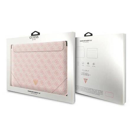 Guess 4G Uptown Triangle Logo Sleeve - Notebook Case 16 (Pink)