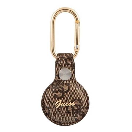 Guess 4G Vintage Script - Case for AirTag (Brown)