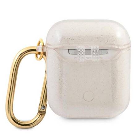 Guess Colored Glitter - Case for Airpods (gold)