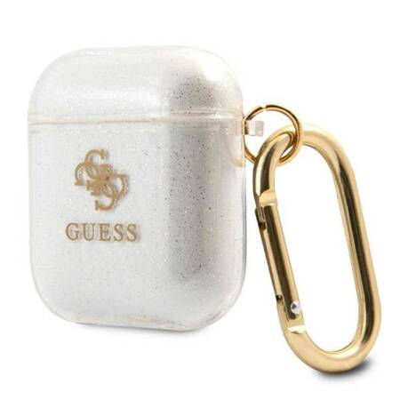 Guess Colored Glitter - Case for Airpods (transparent)