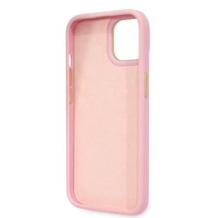 Guess Croco Collection - Case for iPhone 14 Plus (Pink)