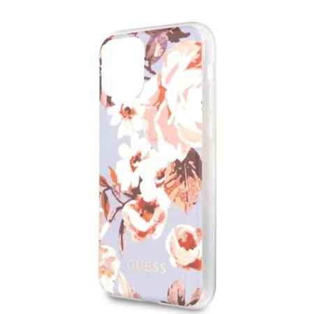Guess Flower Case N2 - Case for iPhone 11 Pro Max (Lilac)