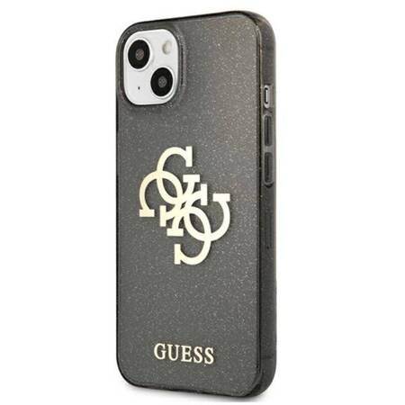 Guess Glitter 4G Big Logo - Case for iPhone 13 mini (Black)