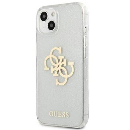 Guess Glitter 4G Big Logo - Case for iPhone 13 mini (Transparent)