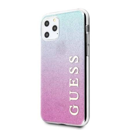 Guess Glitter Gradient - Case for iPhone 11 Pro (Pink/Blue)