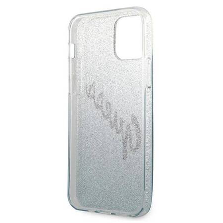 Guess Glitter Gradient Script - Case for iPhone 12 mini (Blue)