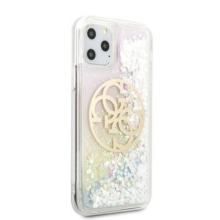 Guess Gradient Liquid Glitter Circle Logo - Case for iPhone 11 Pro