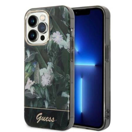 Guess Jungle Case - Case for iPhone 14 Pro Max (Green)