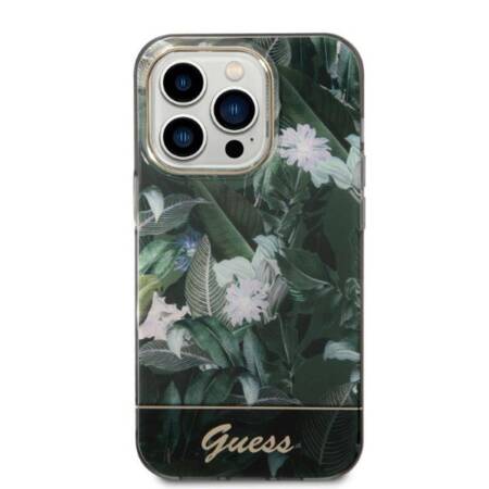 Guess Jungle Case - Case for iPhone 14 Pro Max (Green)