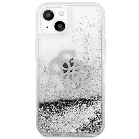 Guess Liquid Glitter 4G Big Logo - Case for iPhone 13 mini (Silver)