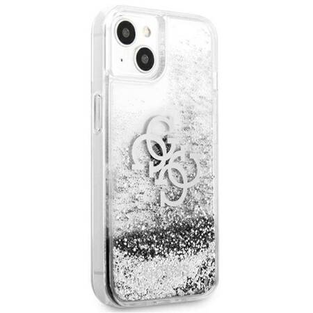 Guess Liquid Glitter 4G Big Logo - Case for iPhone 13 mini (Silver)
