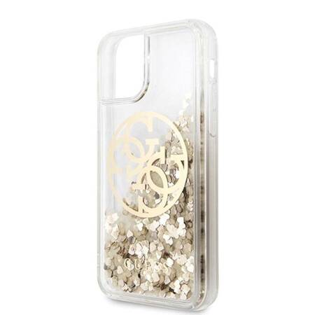 Guess Liquid Glitter Circle Logo - Case for iPhone 11 Pro Max (Gold)