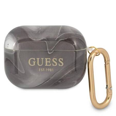 Guess Marble Est. - Case for Airpods Pro (black)