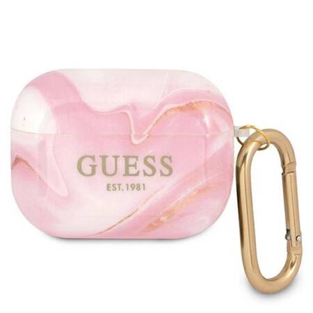 Guess Marble Est. - Case for Airpods Pro (pink)