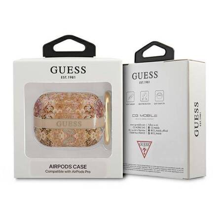 Guess Paisley - Etui Etui Airpods Pro (Gold)