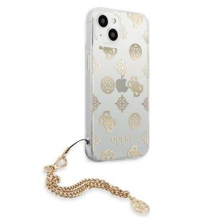 Guess Peony Chain Handle - Case for iPhone 13 mini (Gold)