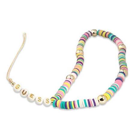 Guess Phone Strap Beads and Pearls Heishi Multicolor