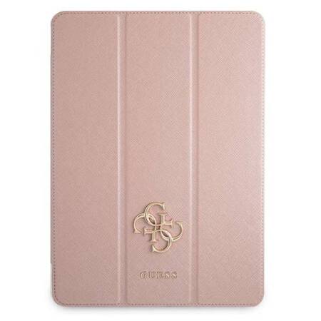 Guess Saffiano 4G Big Metal Logo - Case For iPad Pro 11 2021 (pink)