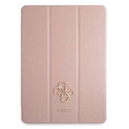 Guess Saffiano 4G Big Metal Logo - Case For iPad Pro 12.9 2021 (pink)
