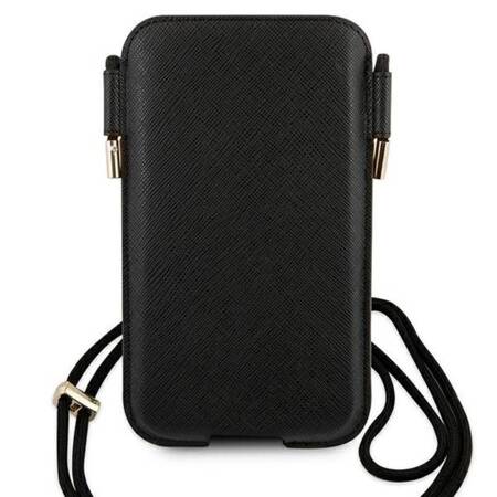 Guess Saffiano Pouch - Phone bag S / M max 6.1 (black)