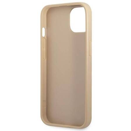 Guess Saffiano Triangle Logo Case - Case for iPhone 14 Plus (Beige)