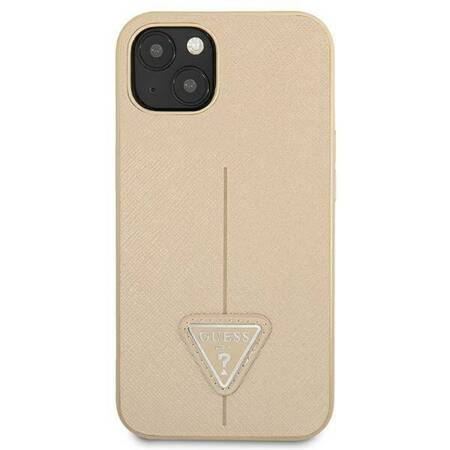 Guess SaffianoTriangle Logo Case - Case for iPhone 13 (beige)